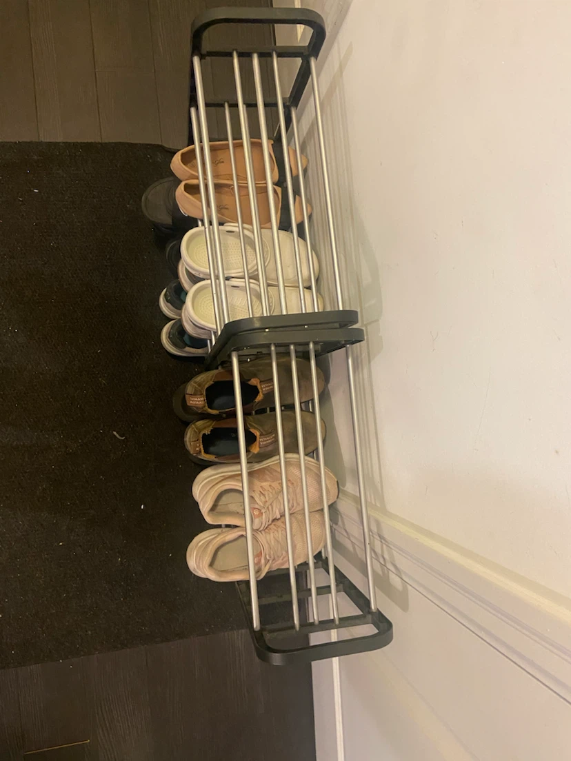 Two Metal 4-Tier Shoe Rack - photo 2
