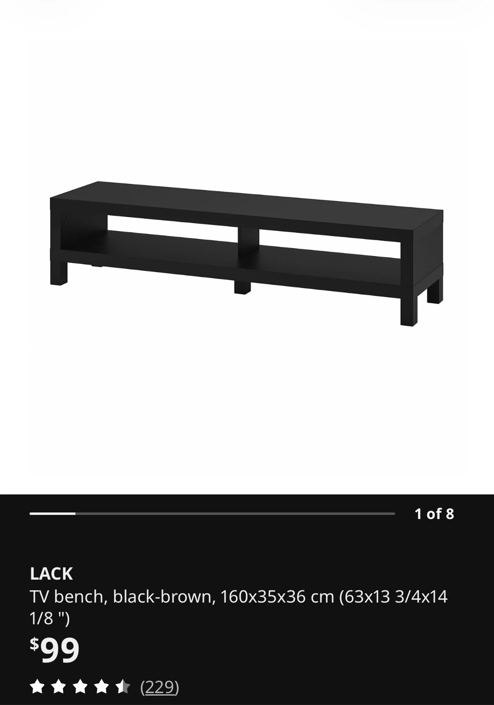 FREE IKEA LACK TV STAND