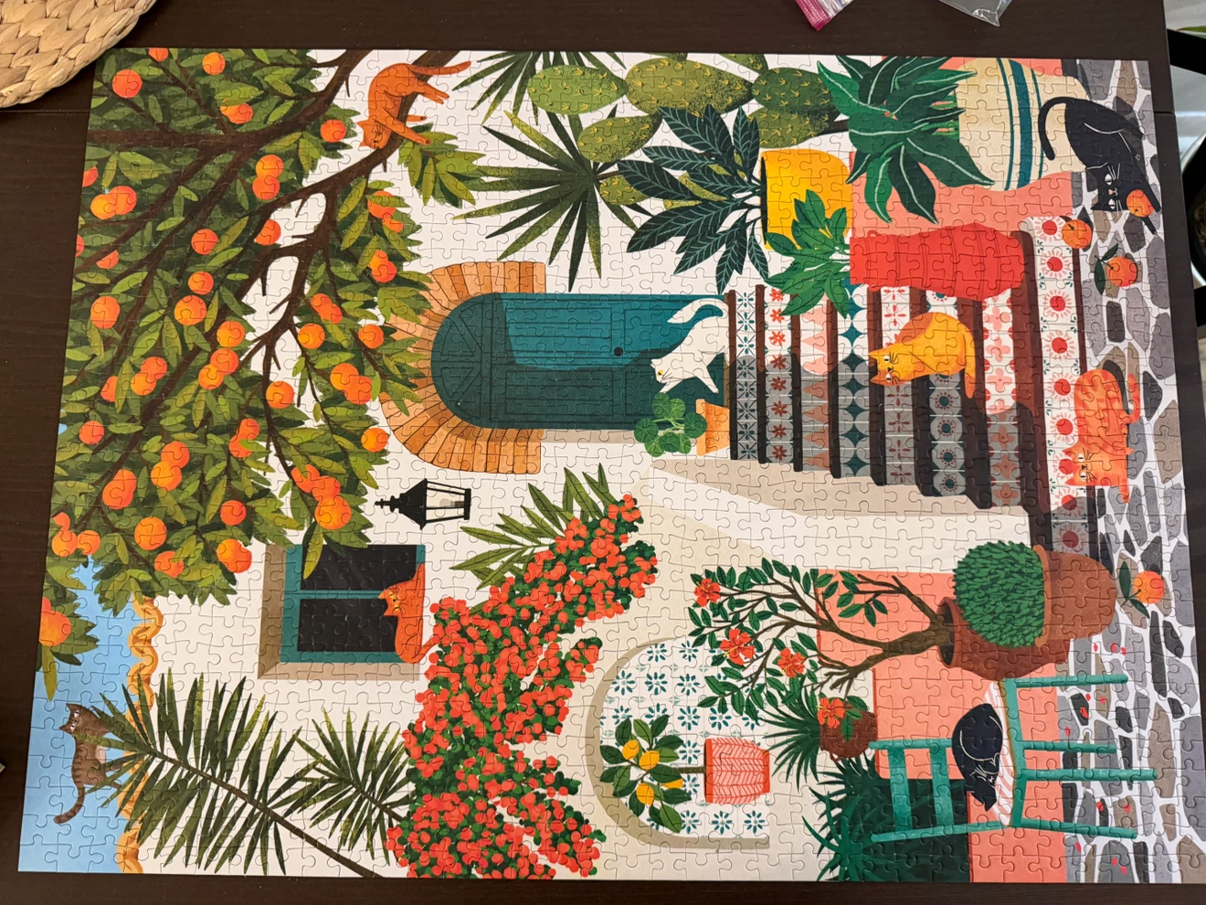 Galison Mediterranean Cats 1000 Piece Puzzle - photo 4