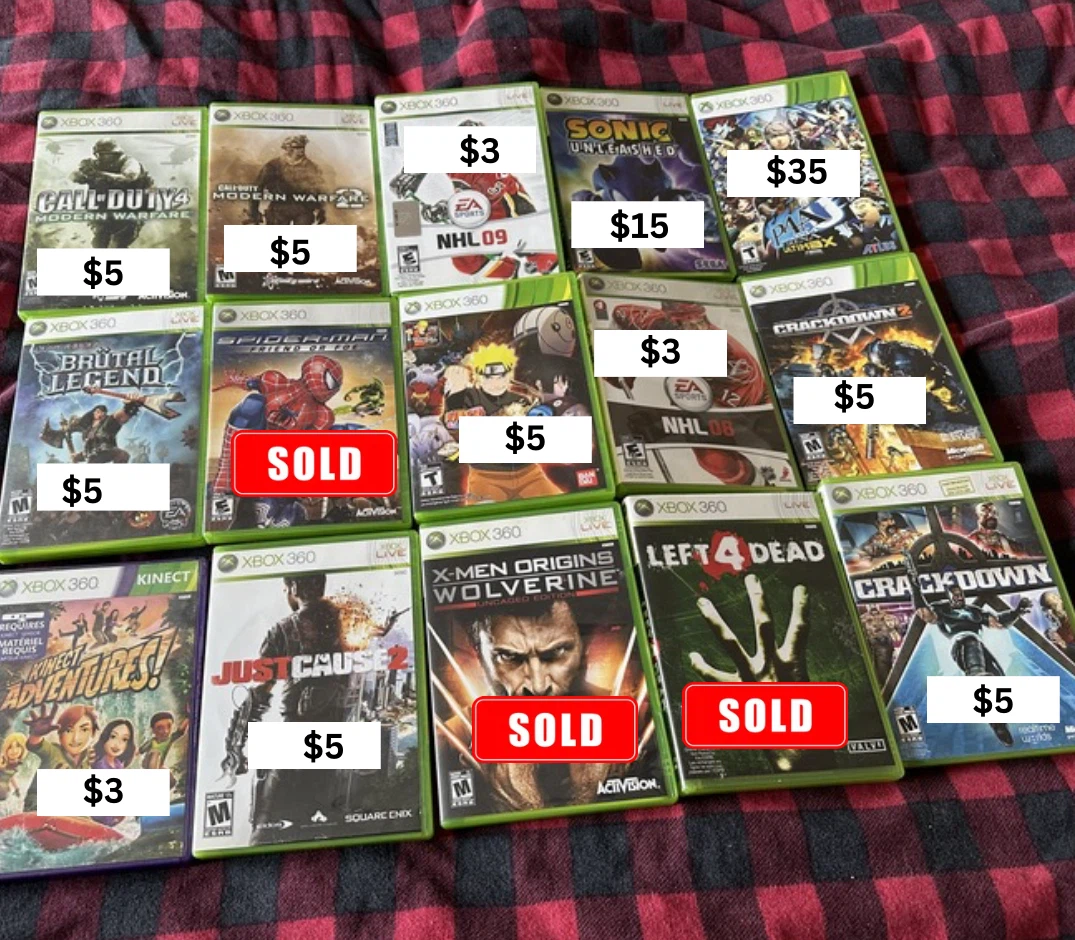 Xbox 360 Games (See Details)