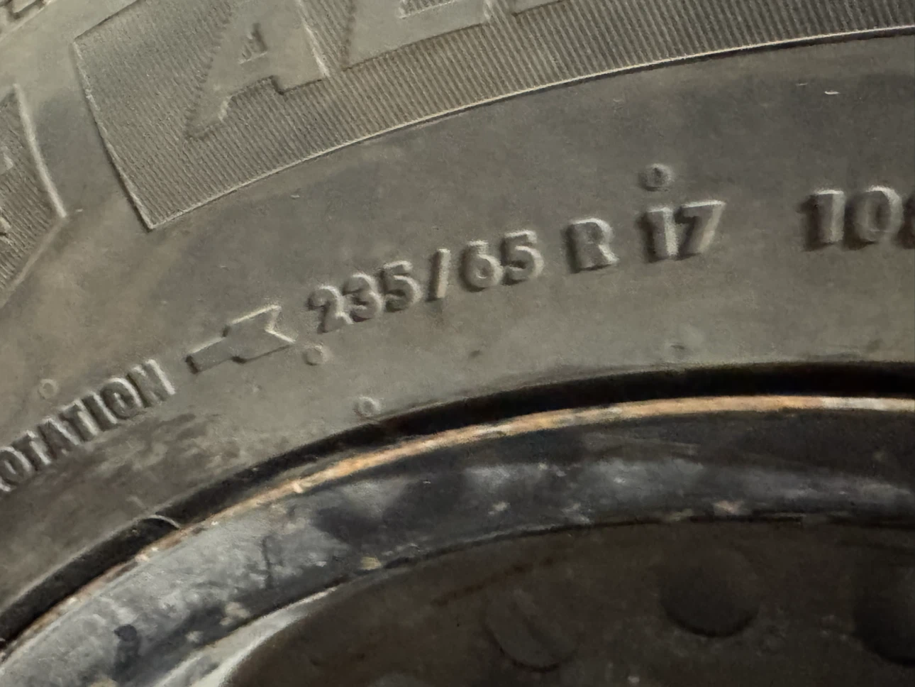Brand New 235/35 R17 M&S Winter Tire on Rim - One Only - photo 5