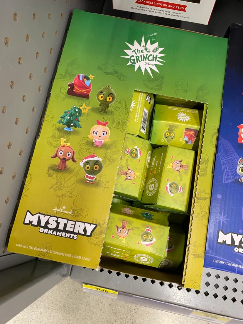 HALLMARK GRINCH MYSTERY ORNAMENTS NEW OPEN BOX CINDY LOU X2! - photo 4