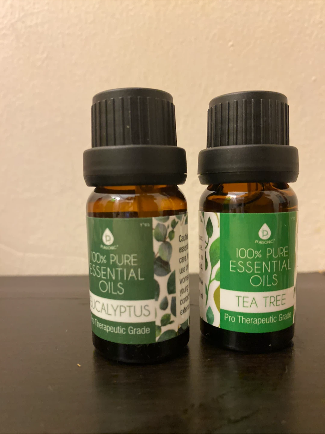 Pursonic Essential Oil Duo: Eucalyptus and Tea Tree
