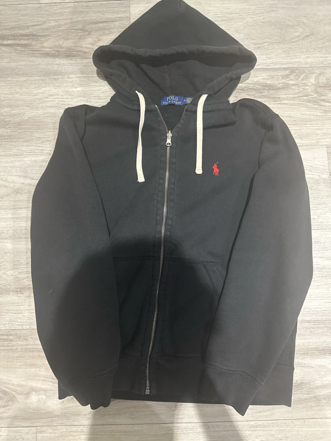 Black polo zip up