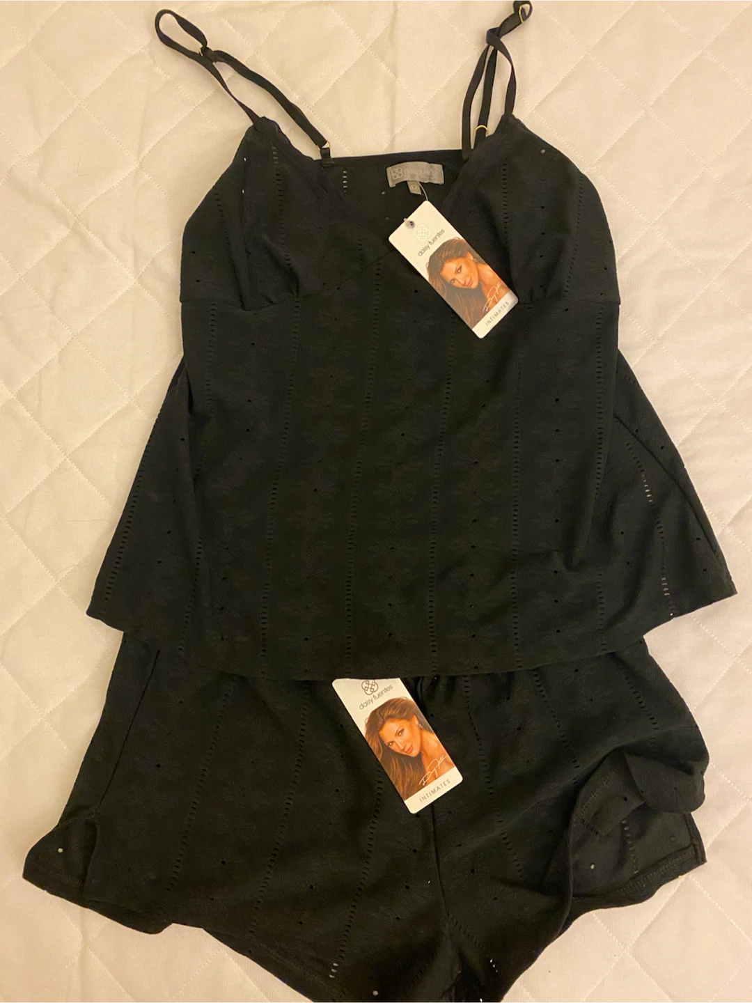 Daisy Fuentes Black Pajama Set