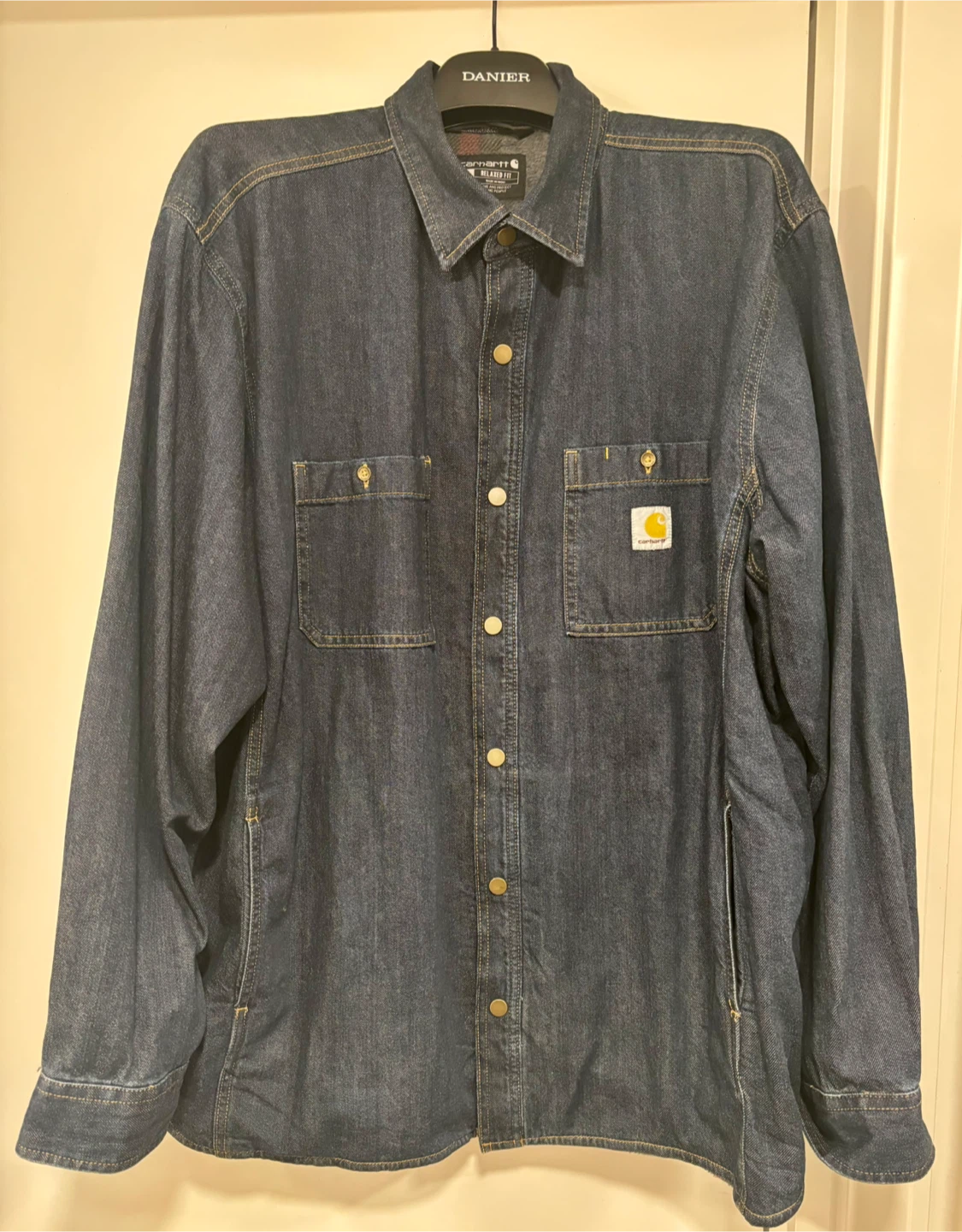 Carhartt Relaxed Fit Denim Shirt Jacket 2XL - LIKE NEW