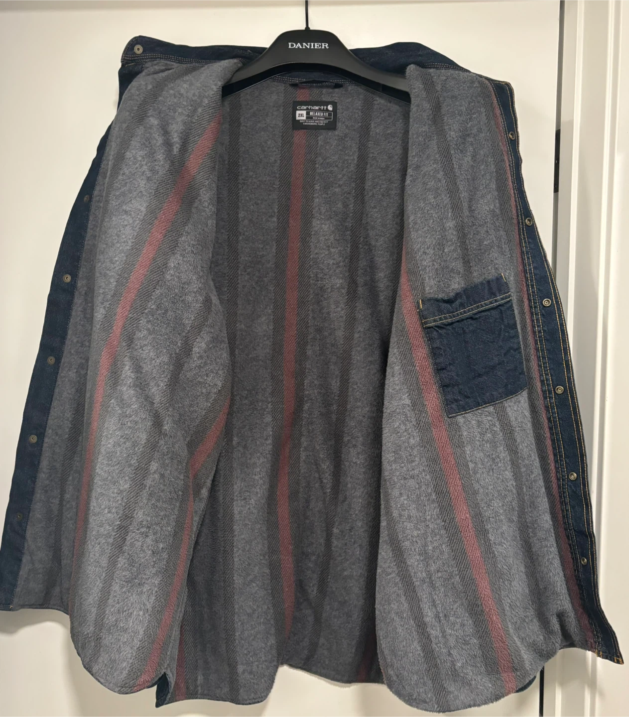 Carhartt Relaxed Fit Denim Shirt Jacket 2XL - LIKE NEW - photo 2