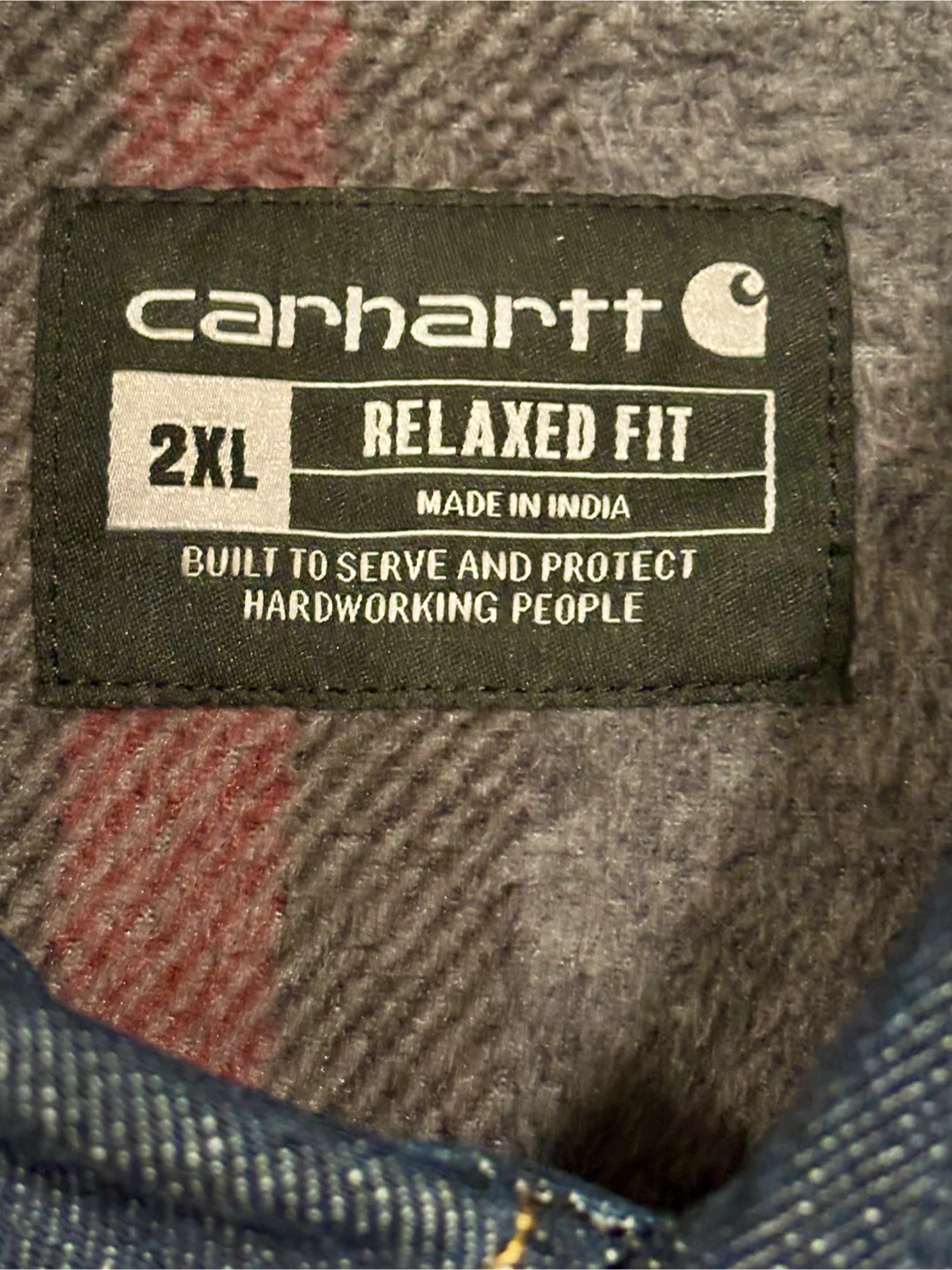 Carhartt Relaxed Fit Denim Shirt Jacket 2XL - LIKE NEW - photo 3