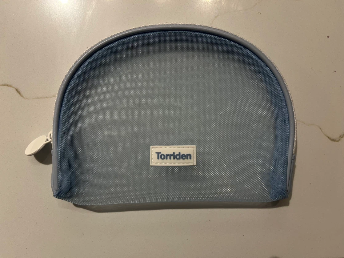 Torriden Mesh Makeup/Skincare Toiletry Pouch Light blue