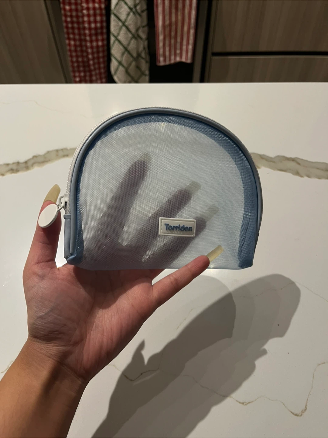 Torriden Mesh Makeup/Skincare Toiletry Pouch Light blue - photo 3