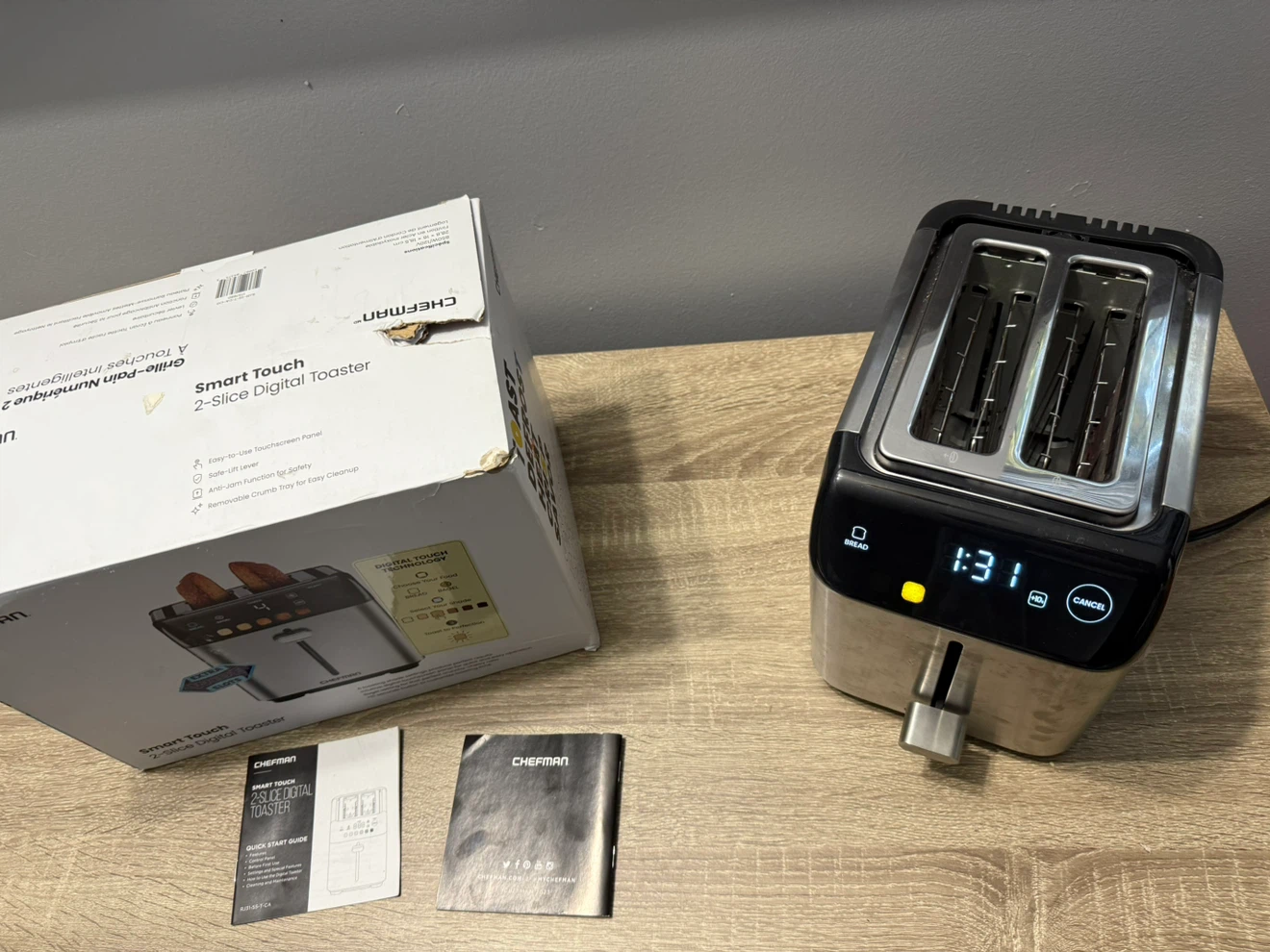 Chefman Smart Touch 2-Slice Digital Toaster - photo 3