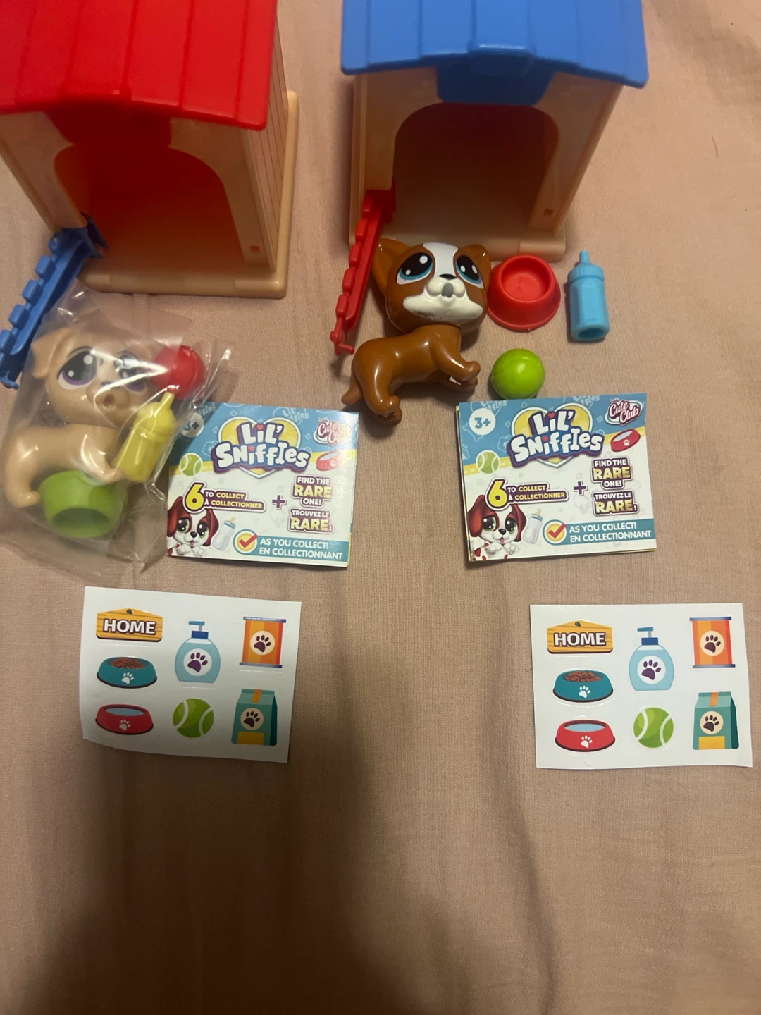 2 Lil Sniffles Toy Puppy Playsets