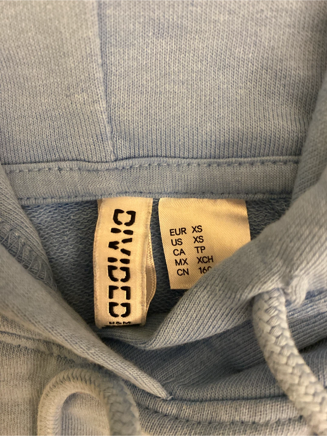 H&M DIVIDED Sleeveless Hoodie Blue - photo 2