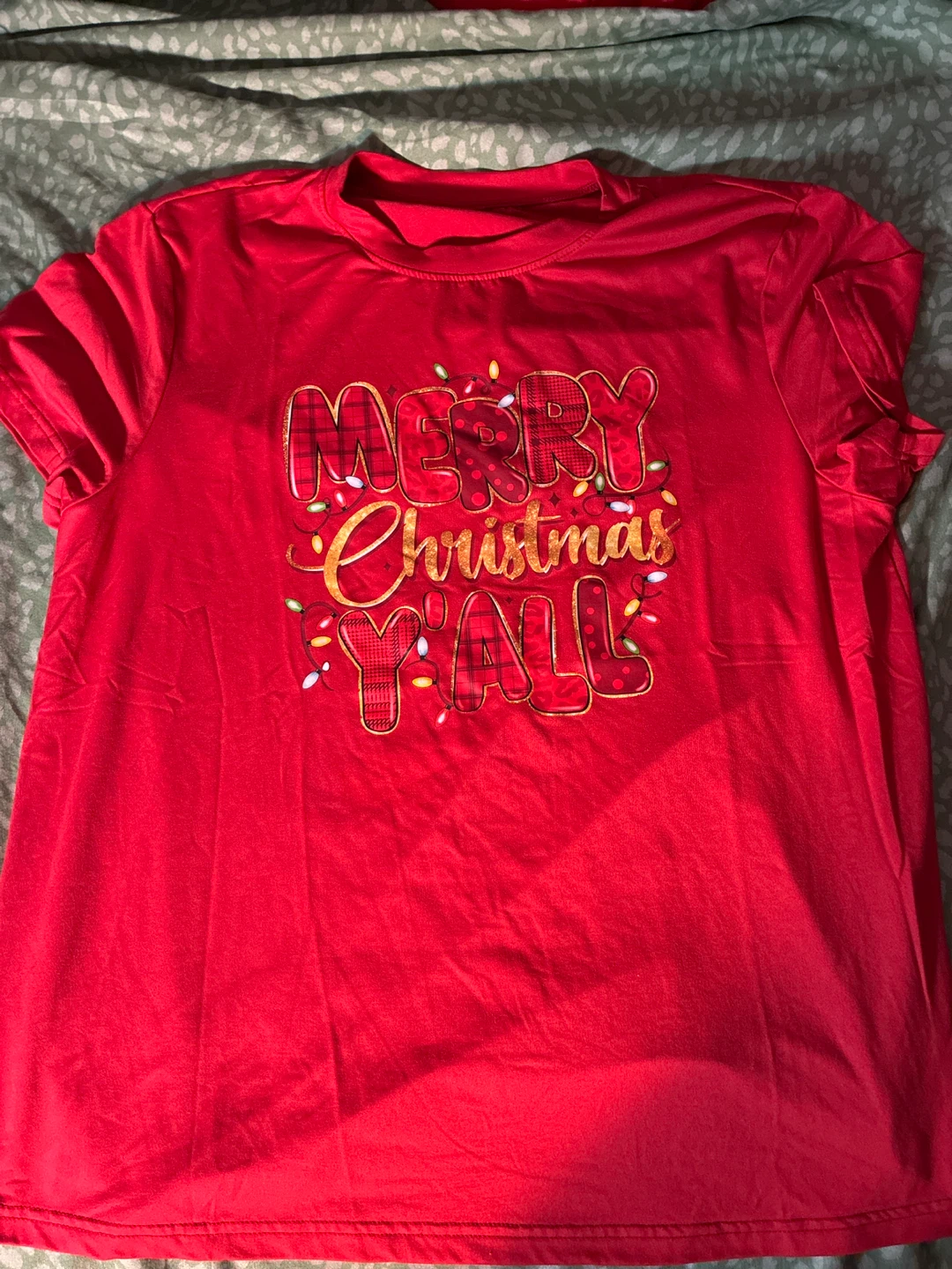Red Merry Christmas Y'all T-Shirt