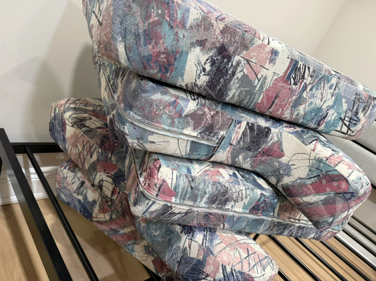 Set of 4 Patterned Chair Cushions