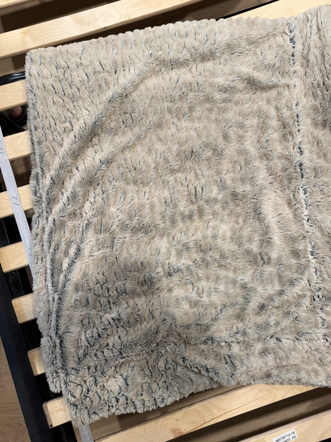 Faux Fur Textured Throw Blanket