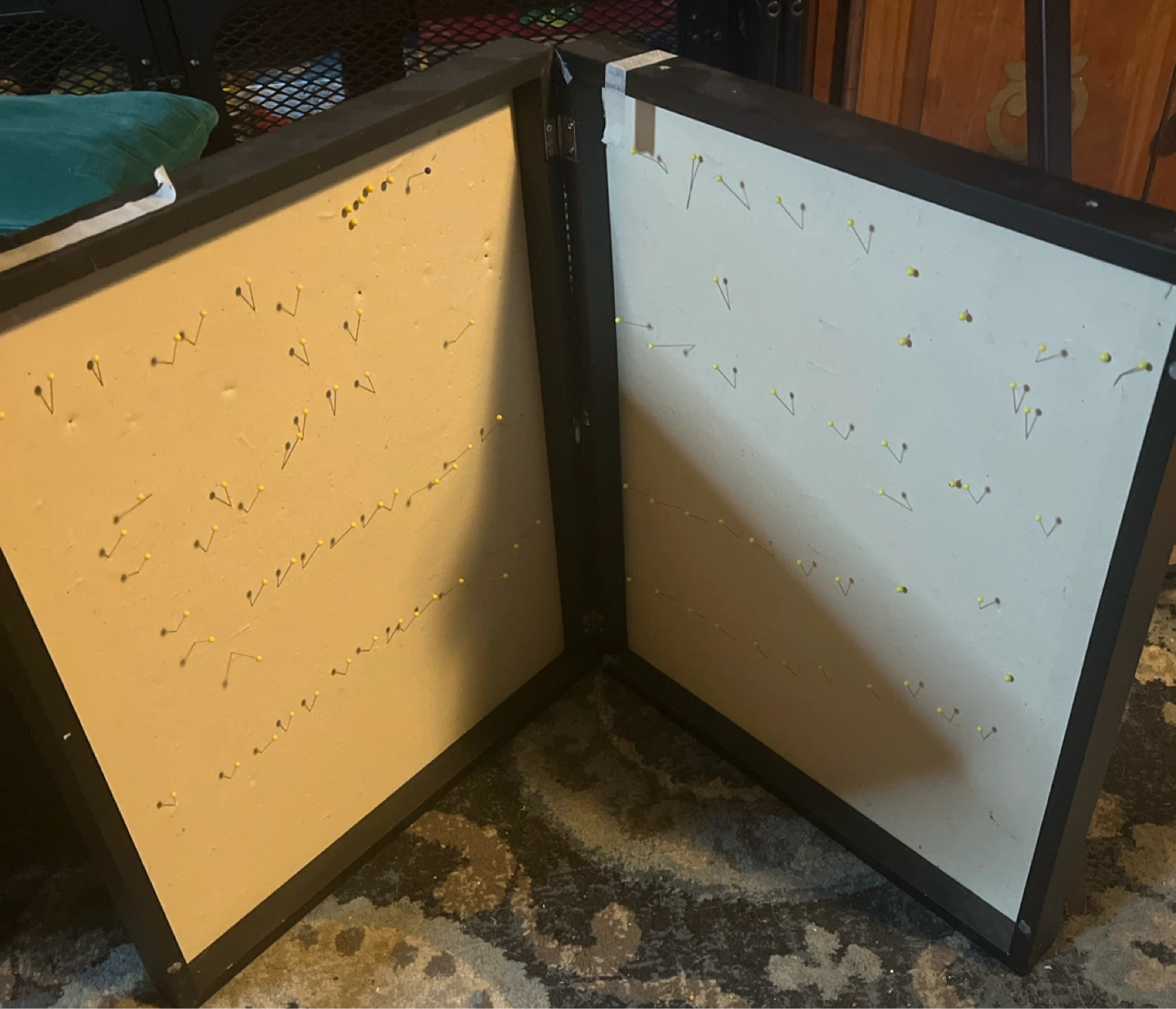 Black Folding Display Board