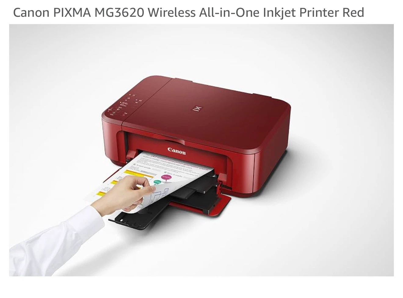 Canon PIXMA MG3620 Wireless Inkjet Printer - Red - photo 2