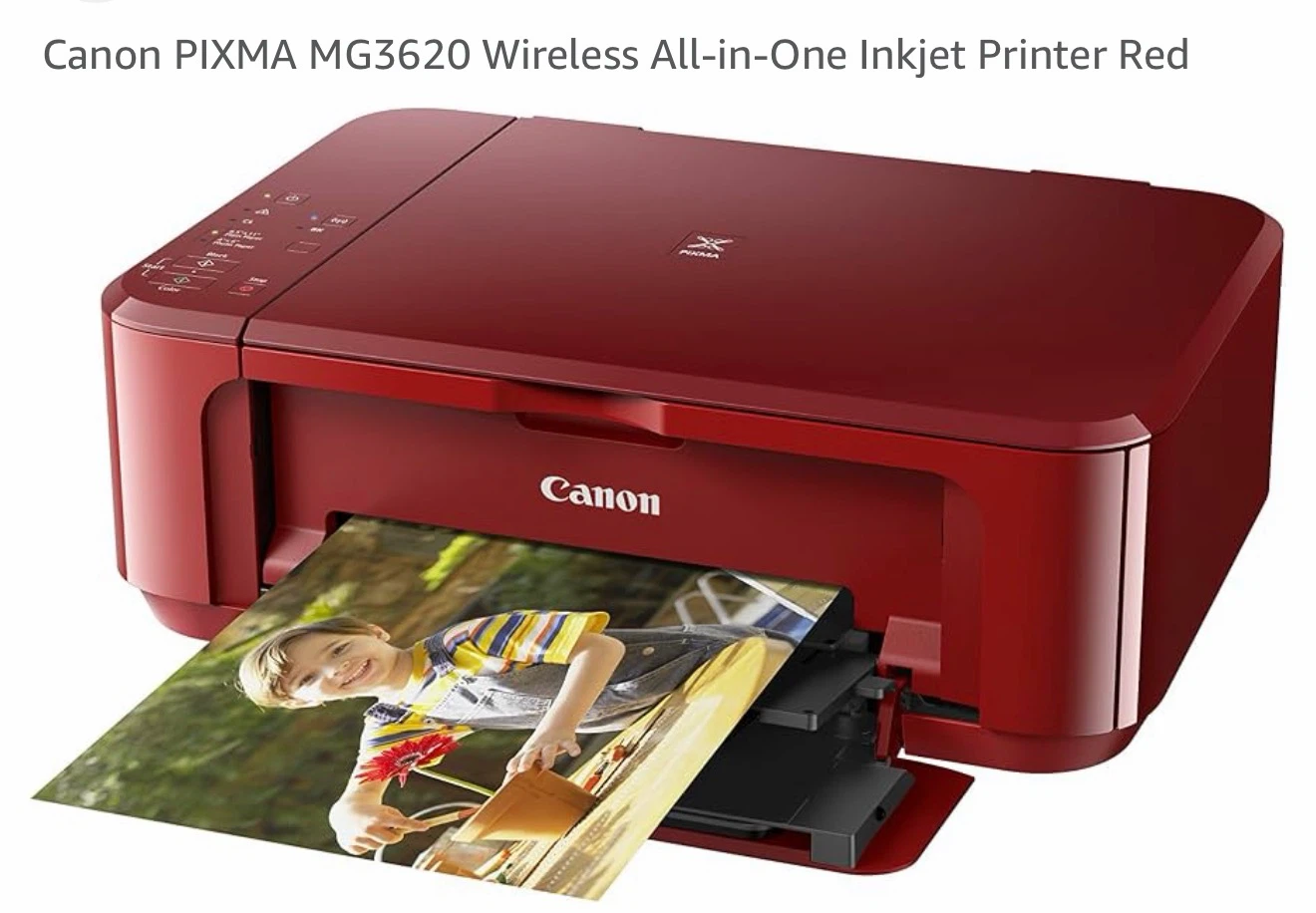 Canon PIXMA MG3620 Wireless Inkjet Printer - Red - photo 3