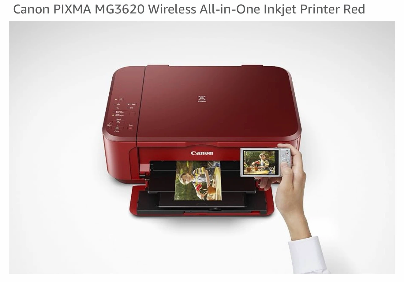 Canon PIXMA MG3620 Wireless Inkjet Printer - Red - photo 4