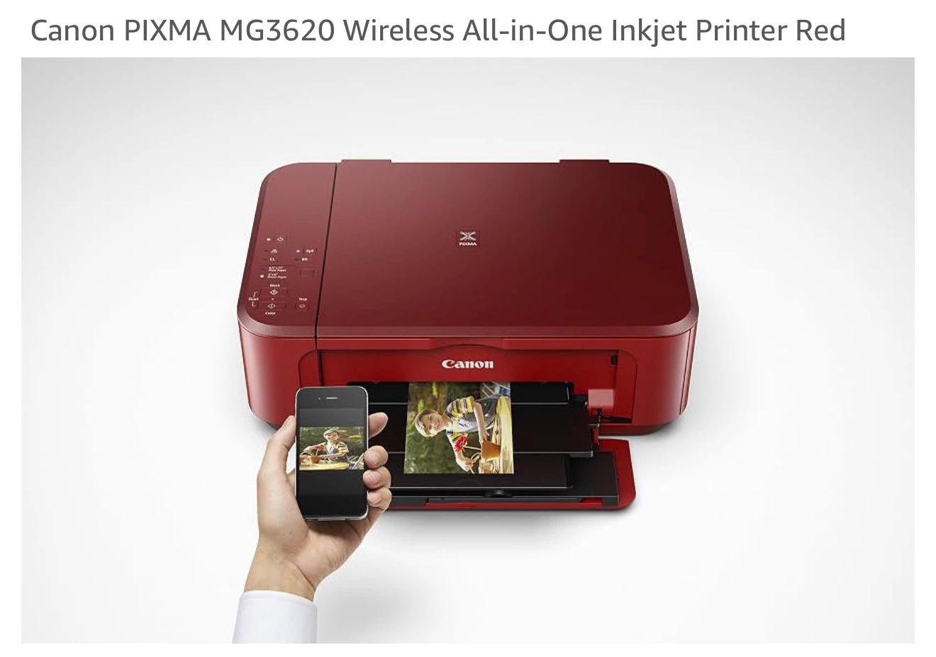 Canon PIXMA MG3620 Wireless Inkjet Printer - Red - photo 5
