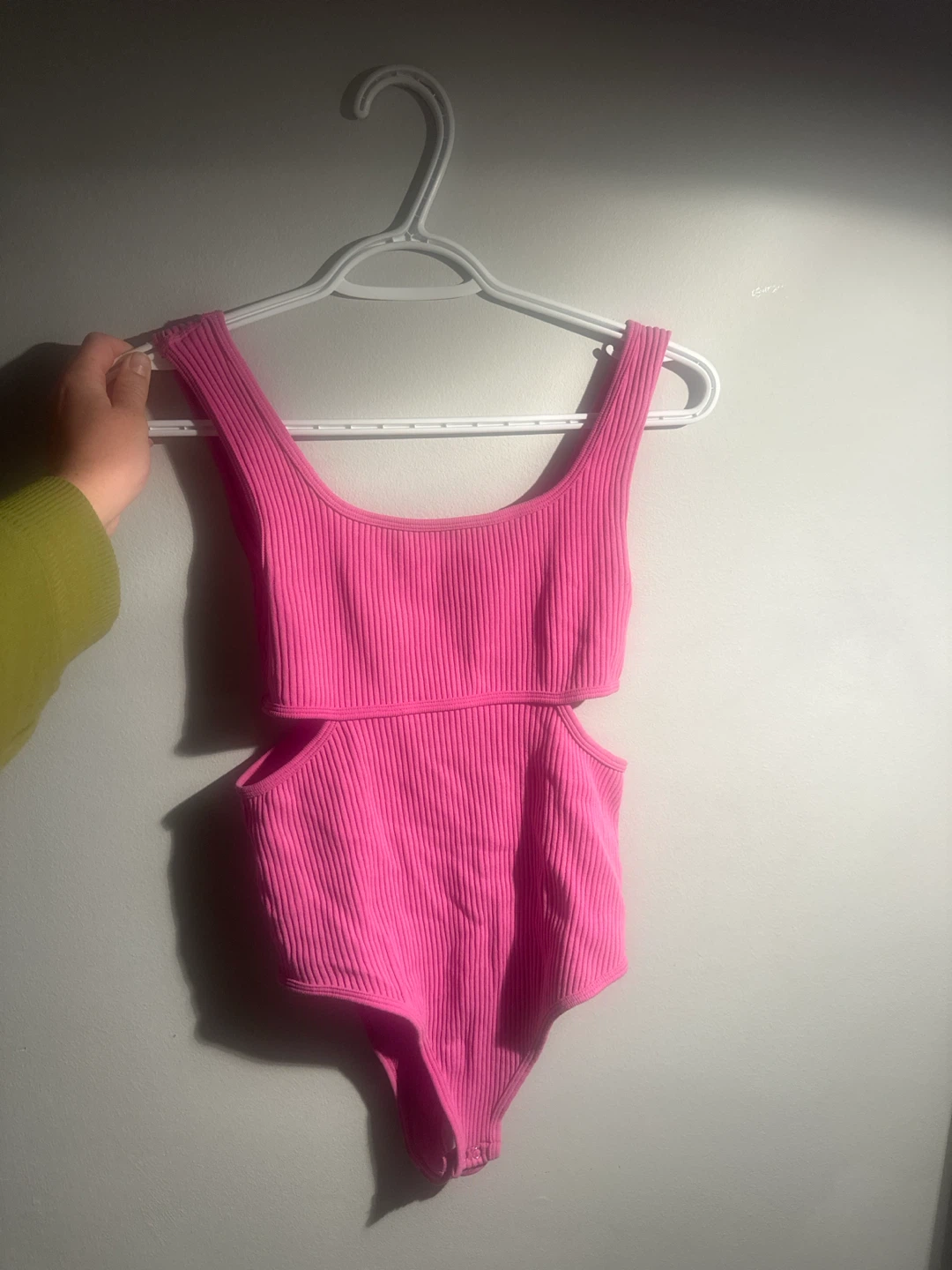 Ribbed Bodysuit Pink