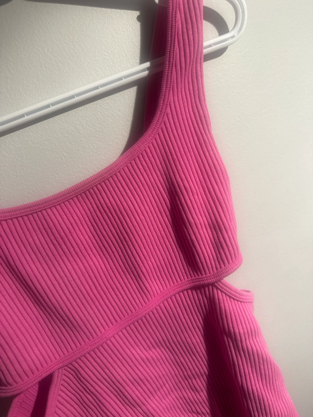 Ribbed Bodysuit Pink - photo 3