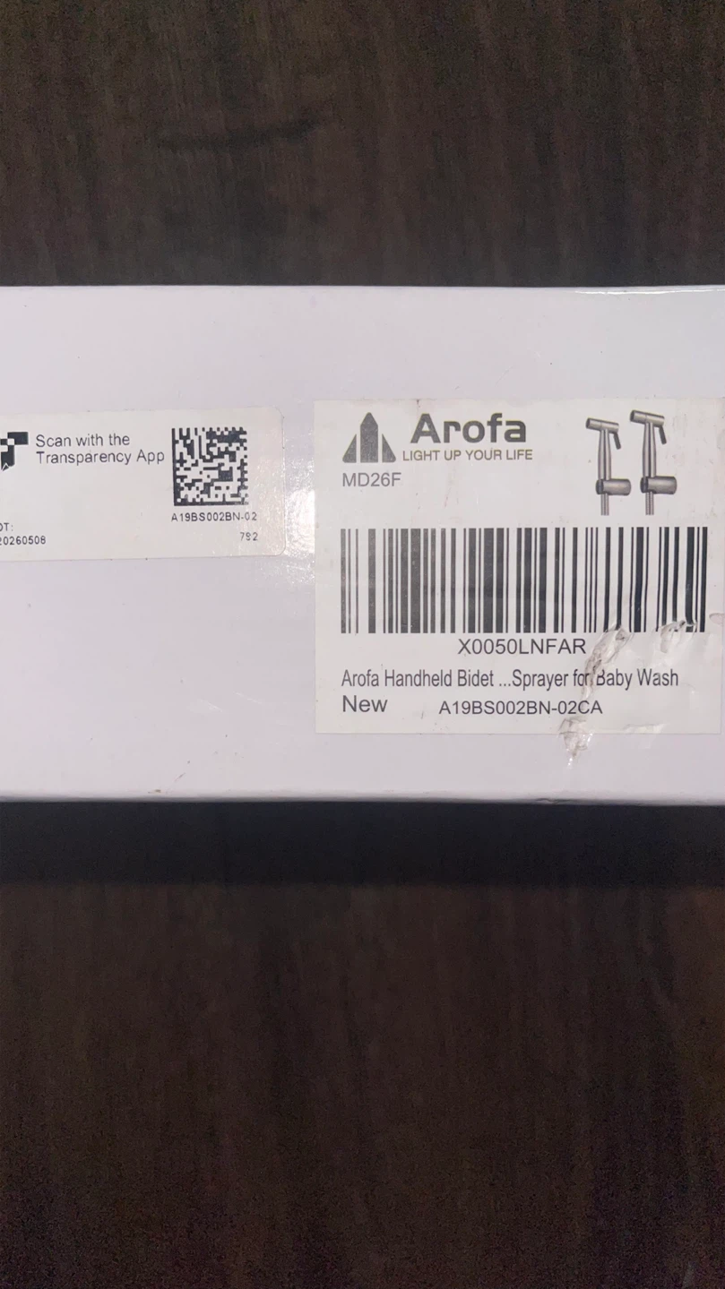 Arofa Handheld Bidet Sprayer Kit - photo 2