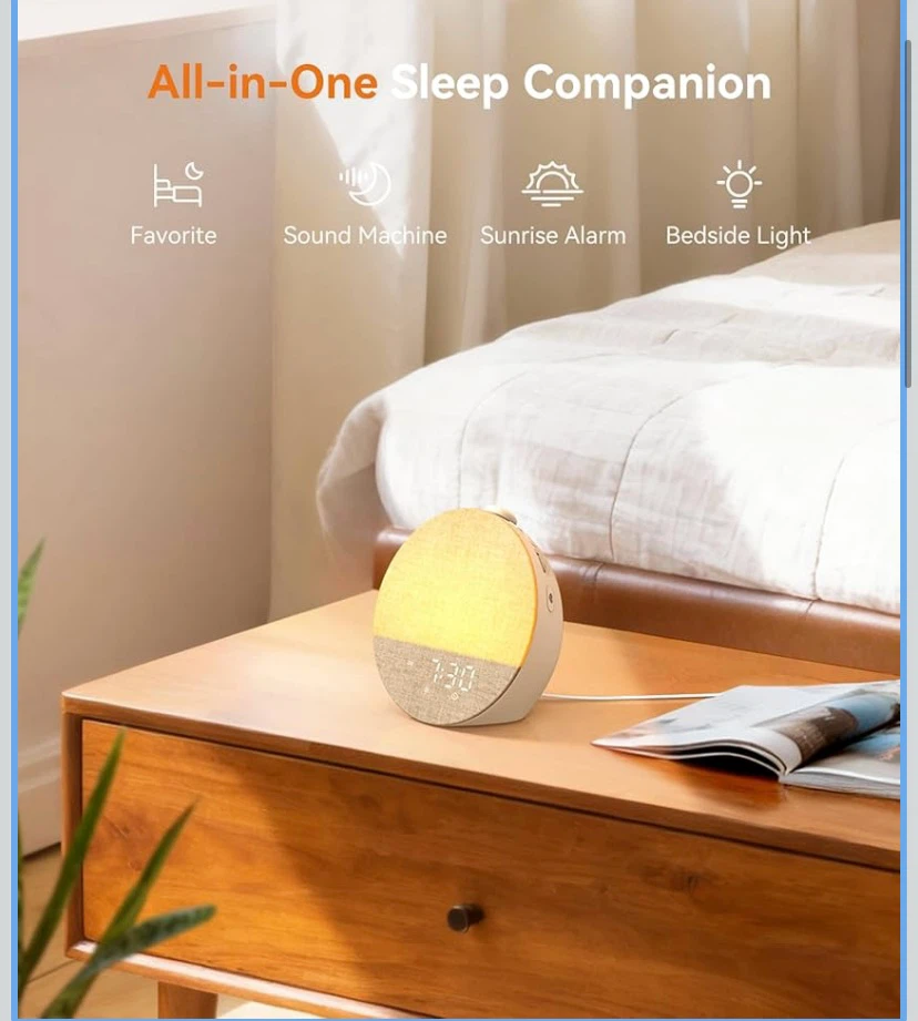 New Dreamegg Sunrise 1 Pro White Noise Machine Alarm Clock - photo 2
