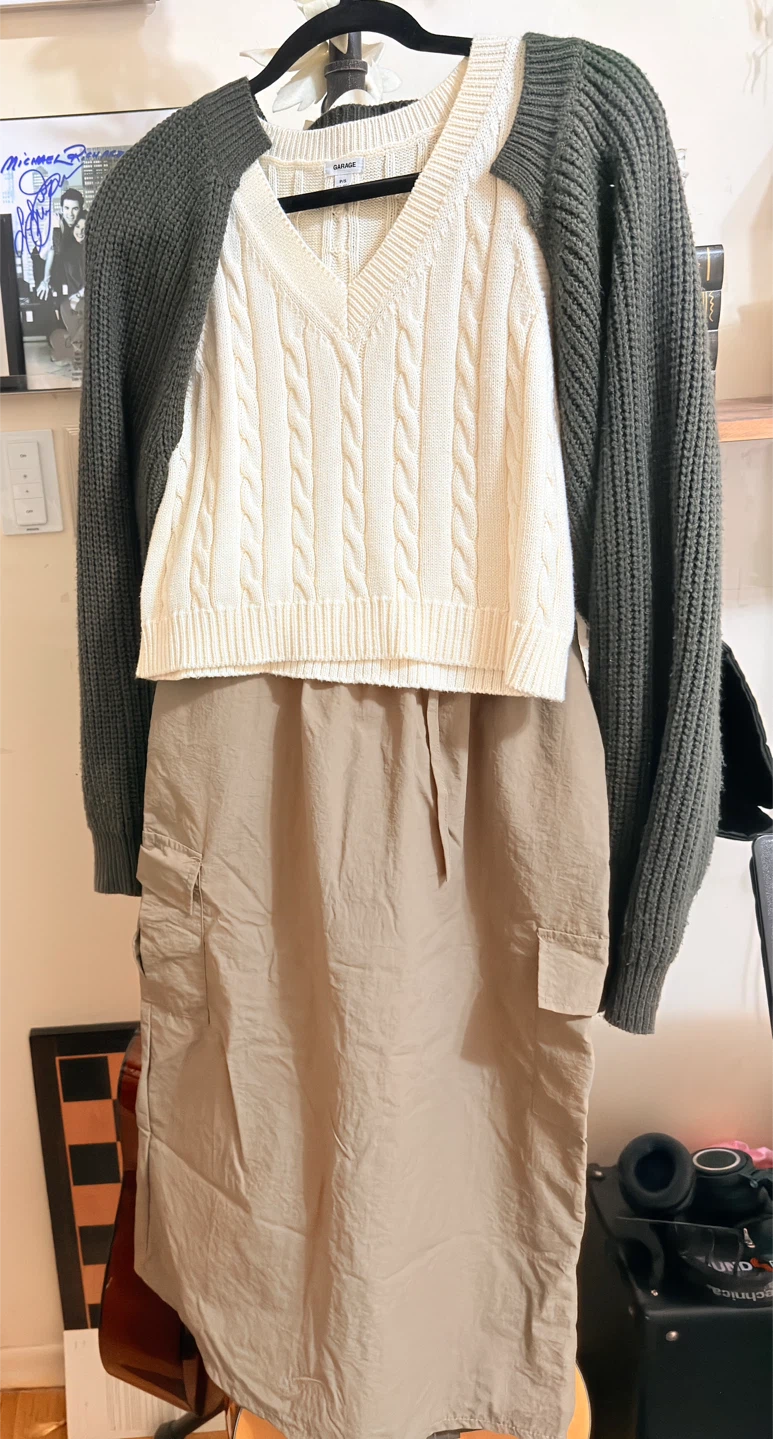 Garage Cable Knit Sweater Vest OUTFIT BUNDLE - photo 3