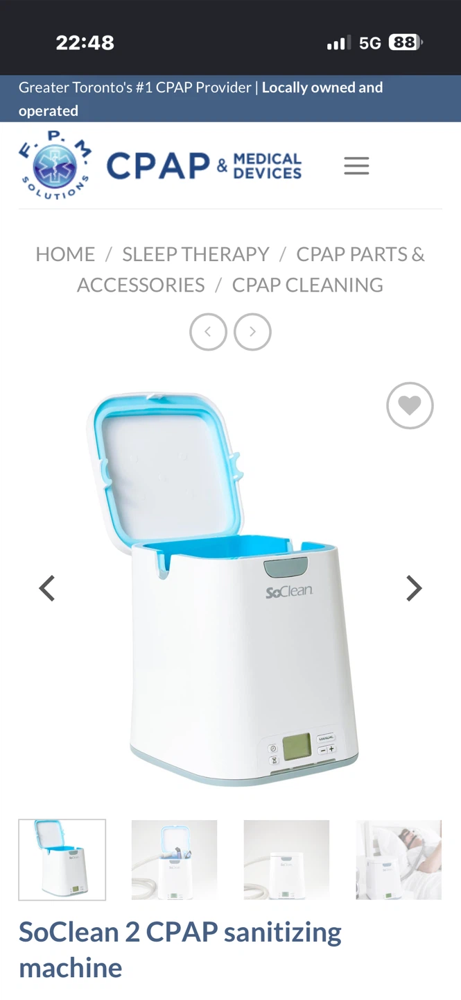 SoClean 2 CPAP Sanitizing Machine - photo 2