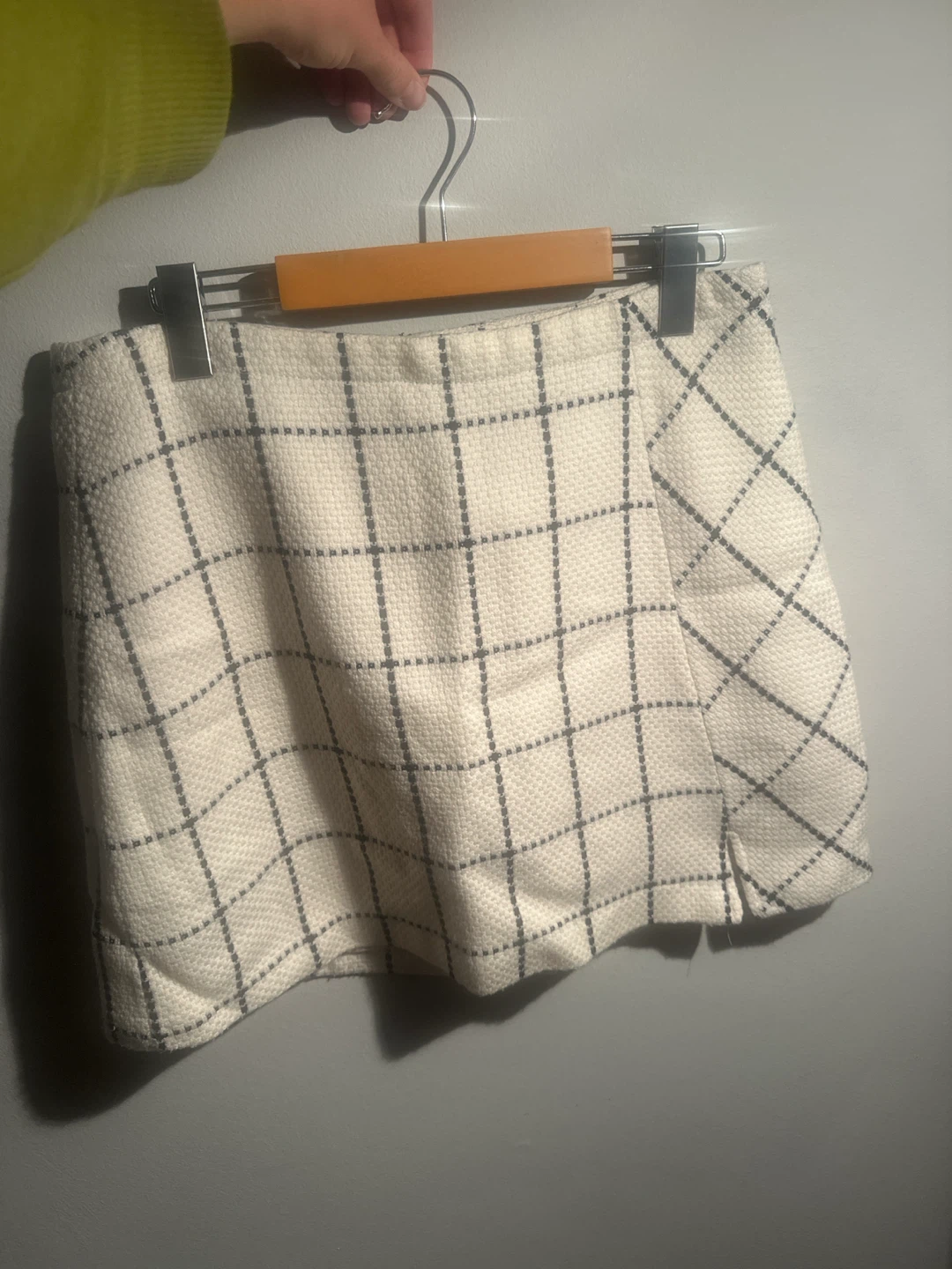White Plaid Mini Skort - photo 2