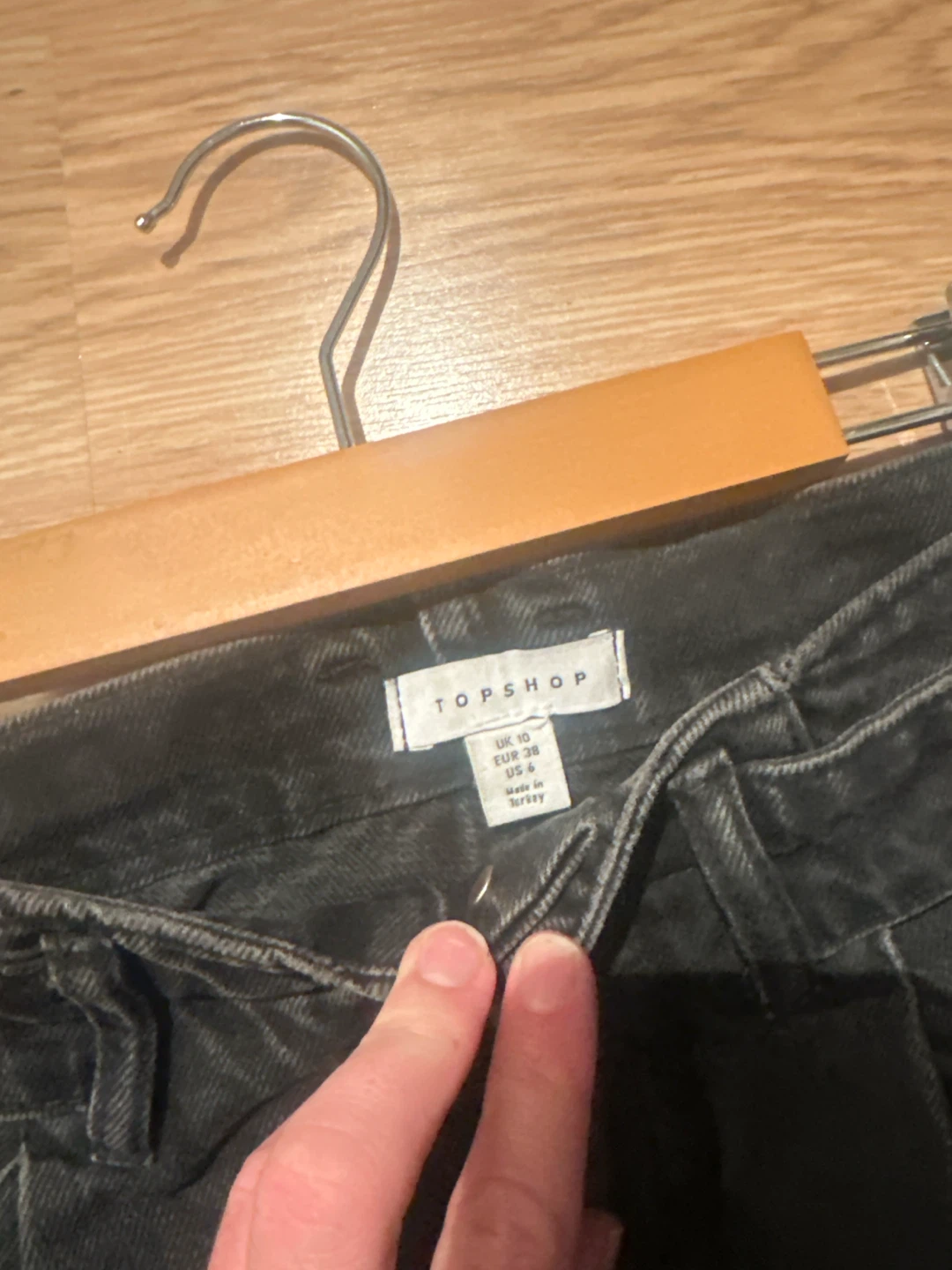 Topshop Black Denim Skirt - photo 2