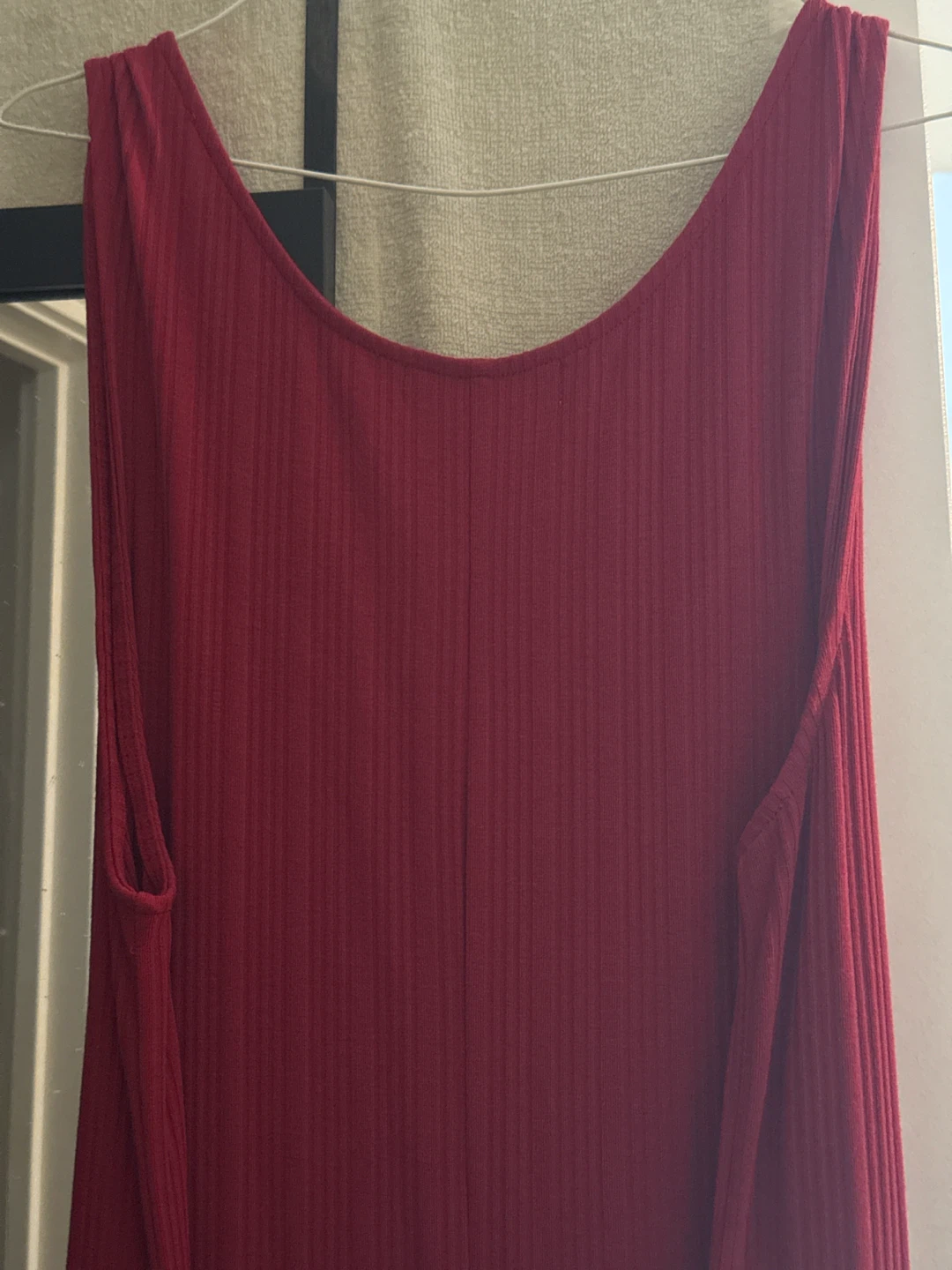 JustFab Red Ribbed Jumpsuit XXL - photo 4