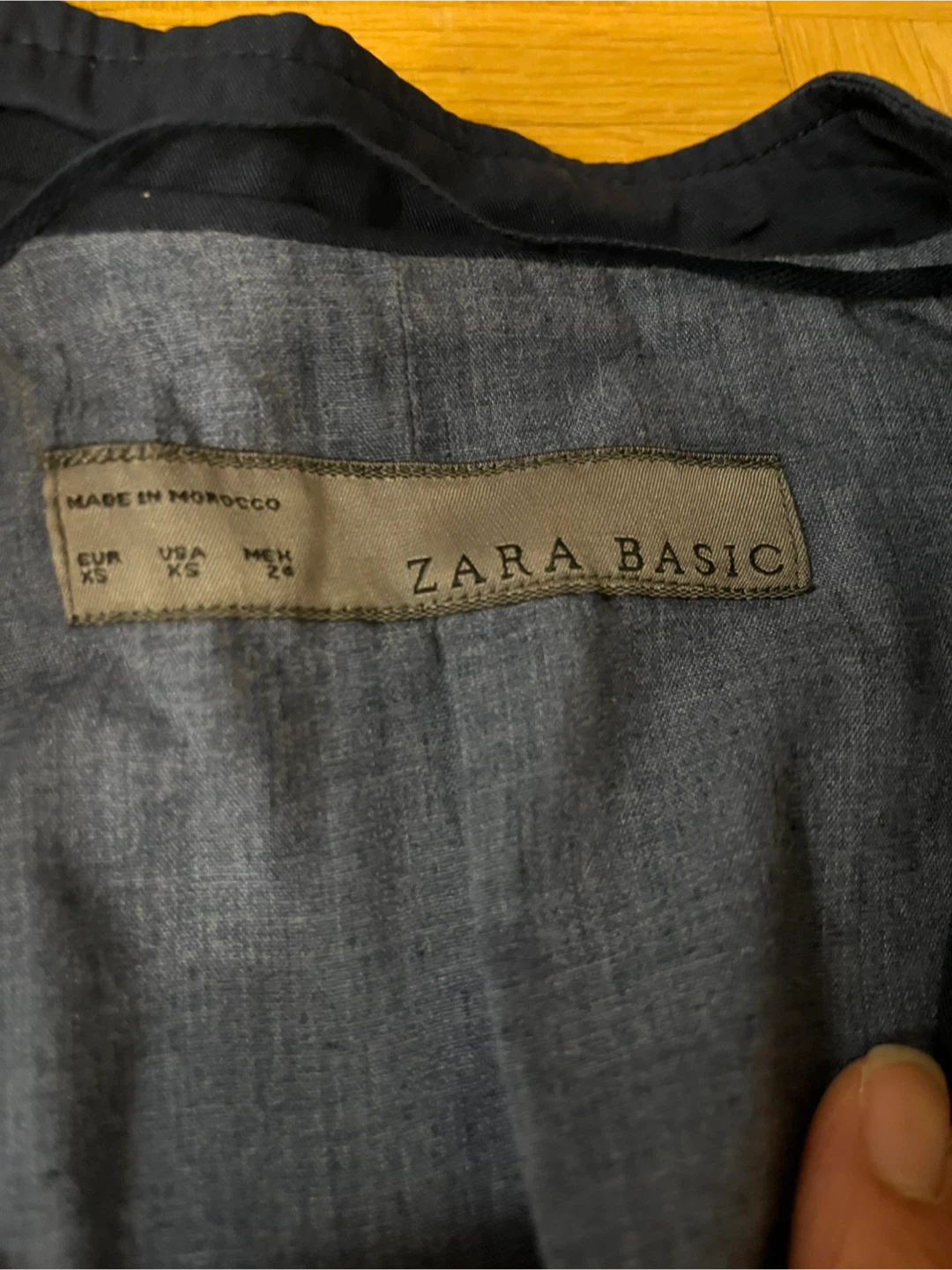 Zara Basic Navy Military-Style Jacket - photo 2