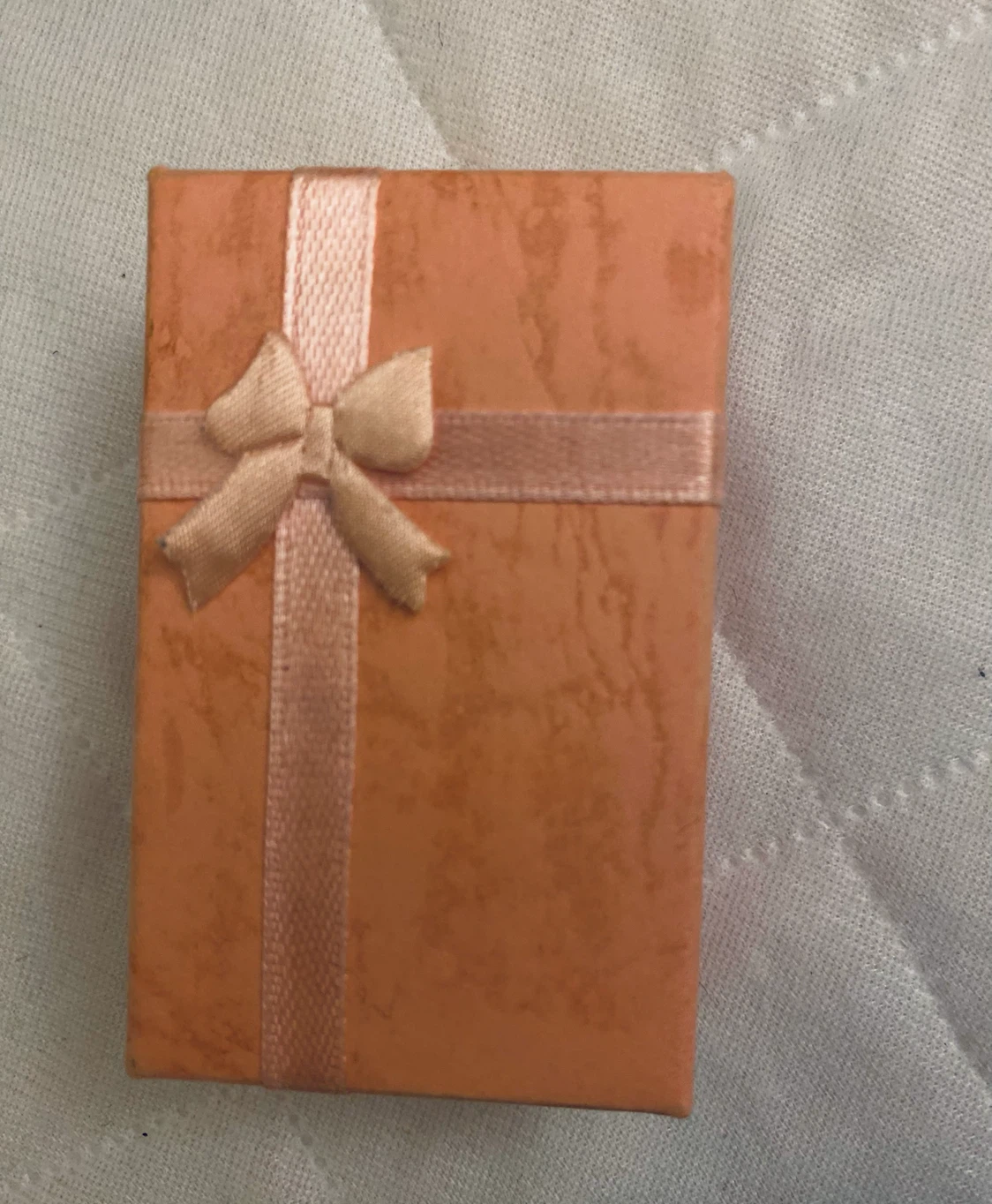 Small Orange Jewelry Gift Box