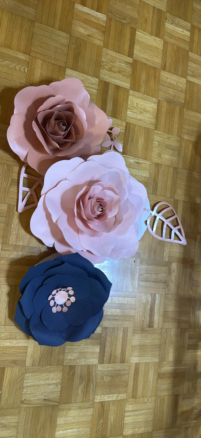Set of 3 Paper Flowers