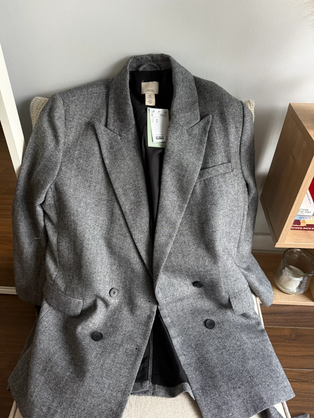 H&M Wool Blend Grey Blazer - photo 2