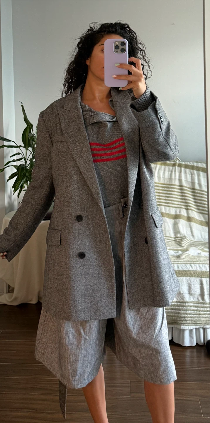 H&M Wool Blend Grey Blazer - photo 3