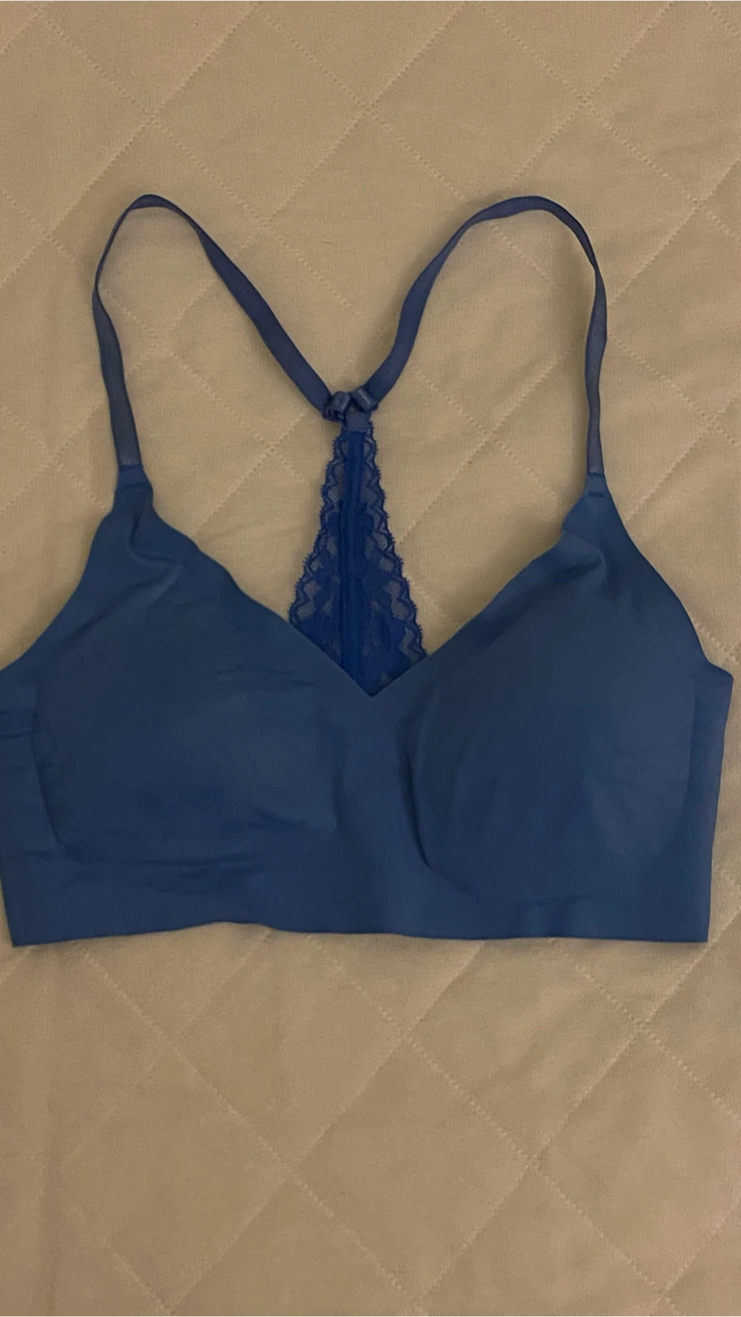 Victoria's Secret Blue Lace Back Bra - photo 3