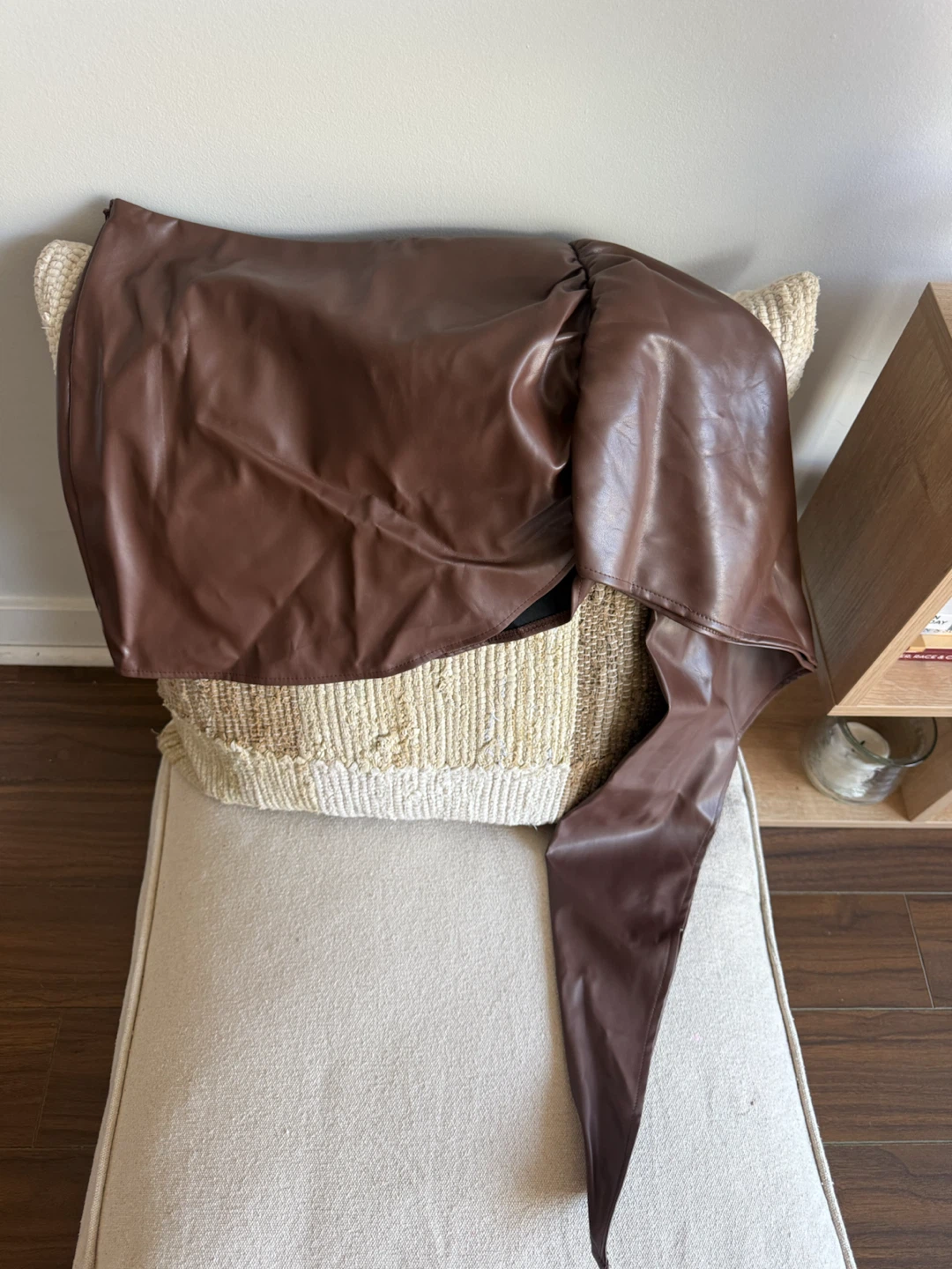 Brown Faux Leather Skirt - photo 4