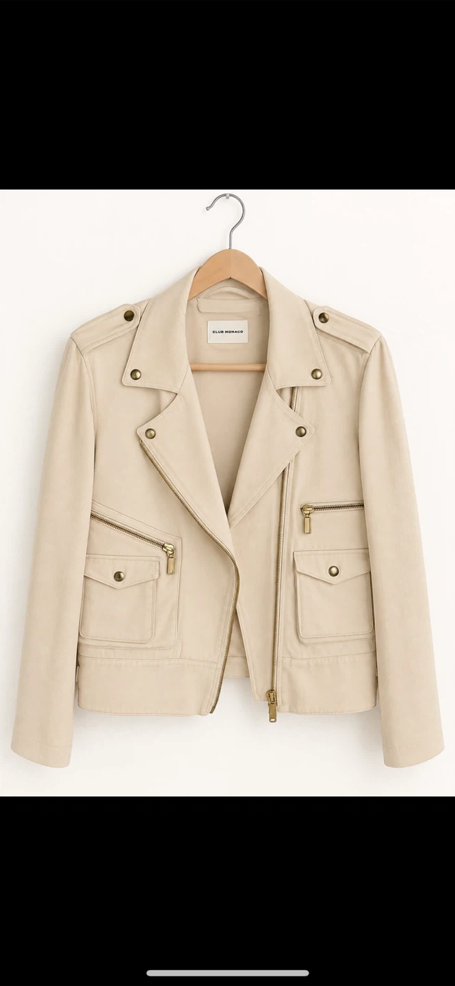 Club Monaco Cream Jacket