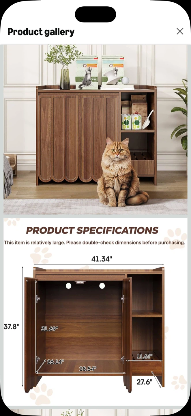 Large Litter Box Enclosure