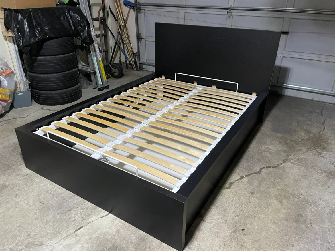 IKEA Double Size Full Malm Ottoman Pull Up Storage Lift Bed - photo 2