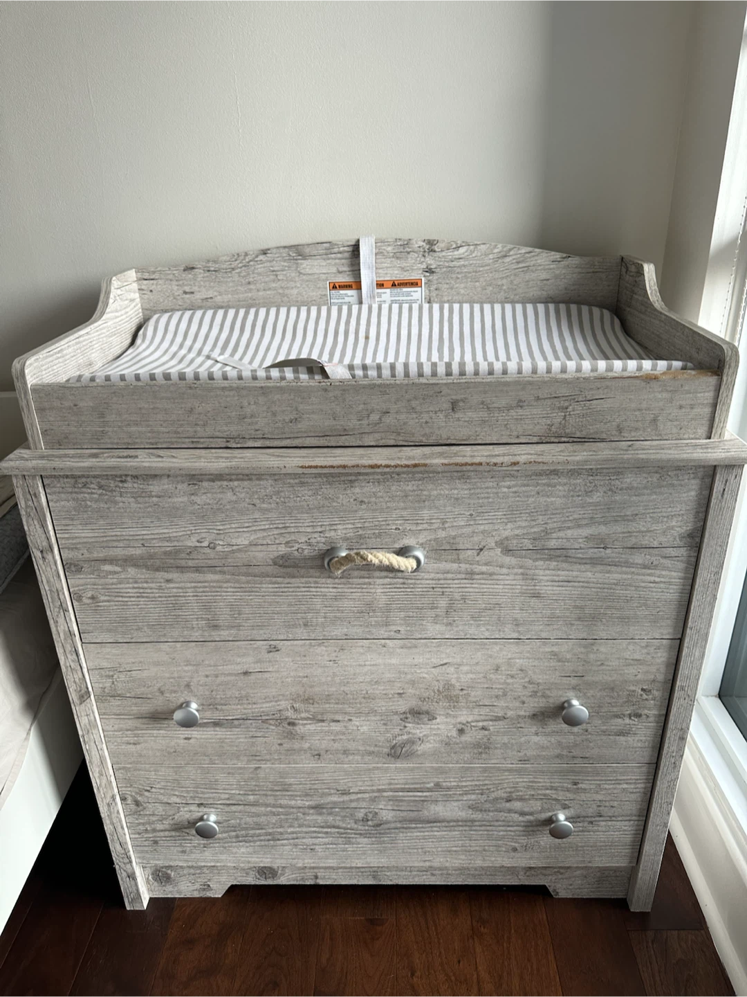Rustic Wood Finish Change Table Dresser - photo 2