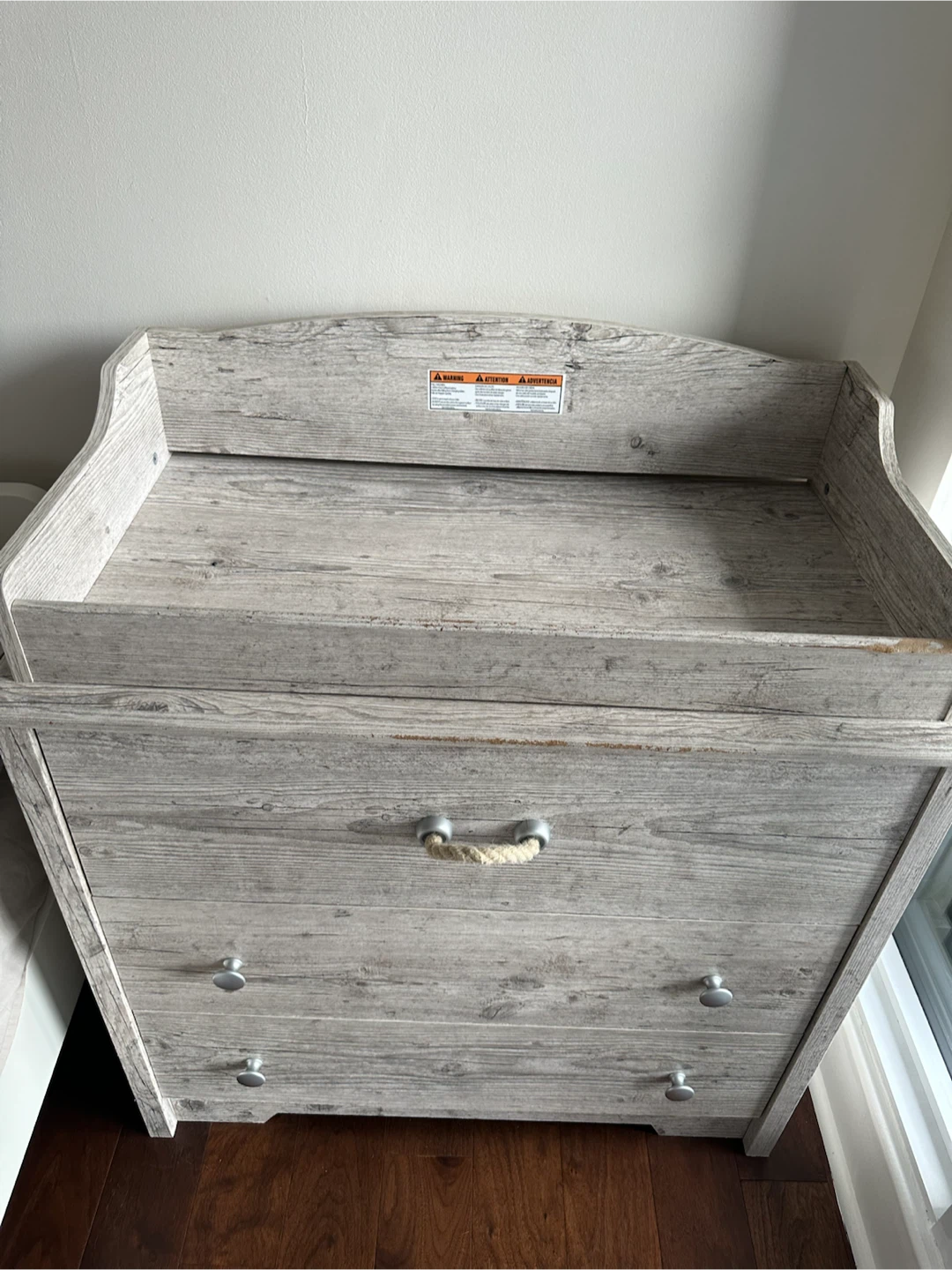 Rustic Wood Finish Change Table Dresser - photo 4