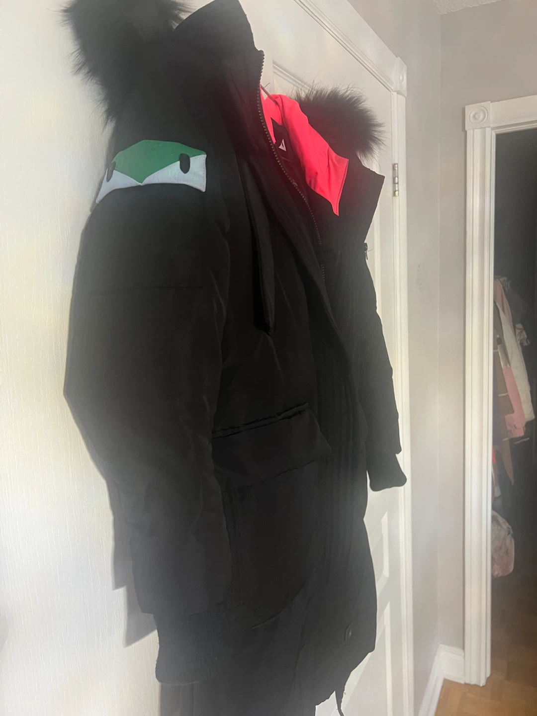 Fendi Black and Pink Parka - photo 2