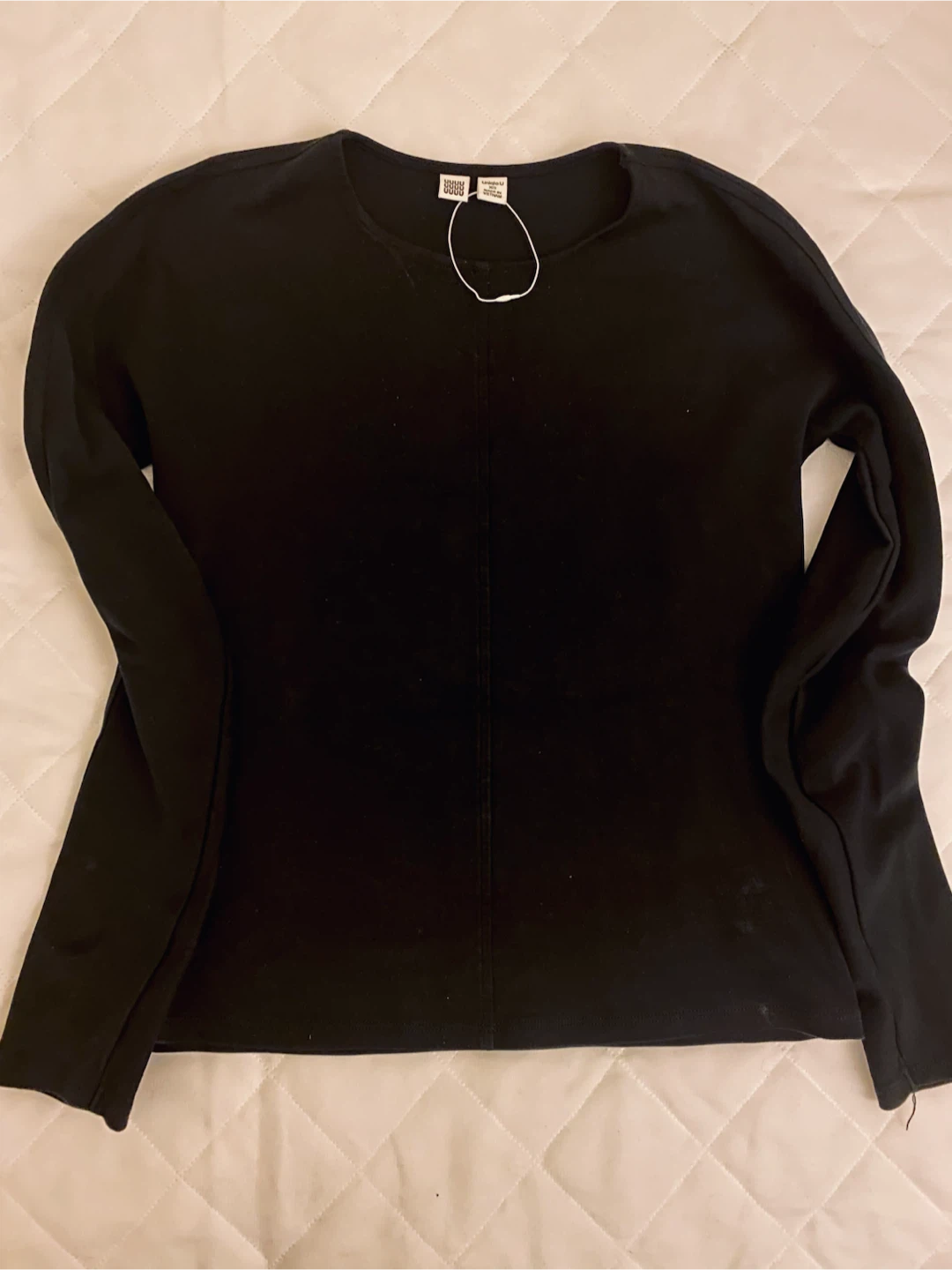 Uniqlo U Black Long Sleeve Top