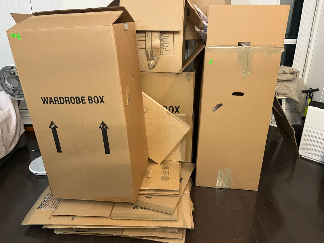 Free Assorted Moving Boxes