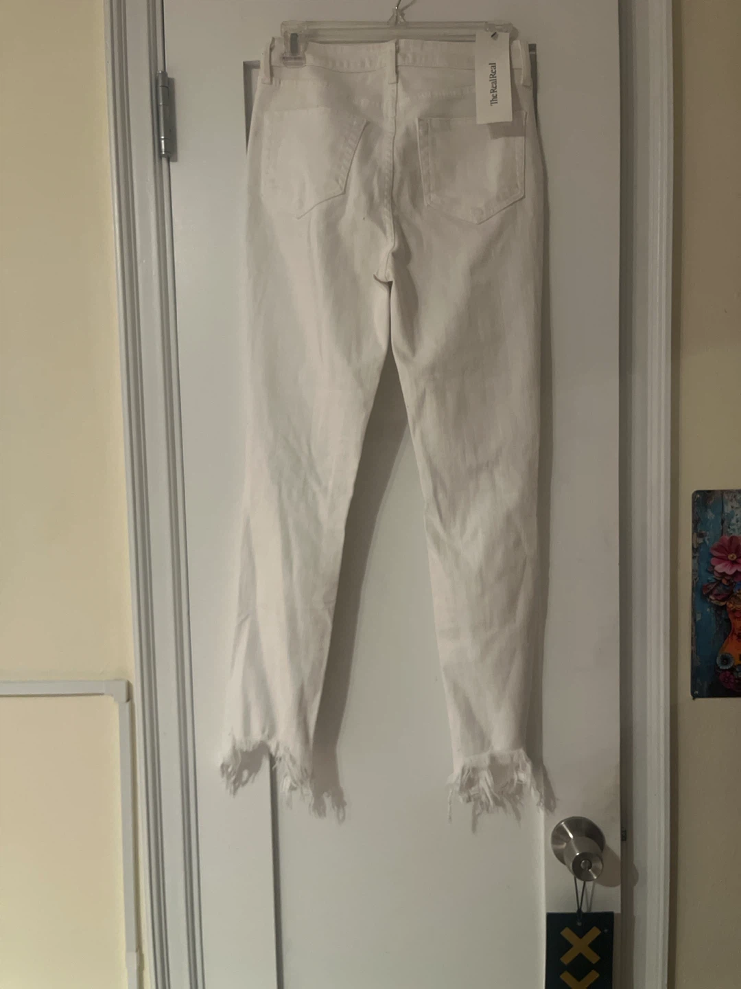 L'Agence White Distressed Jeans - photo 5